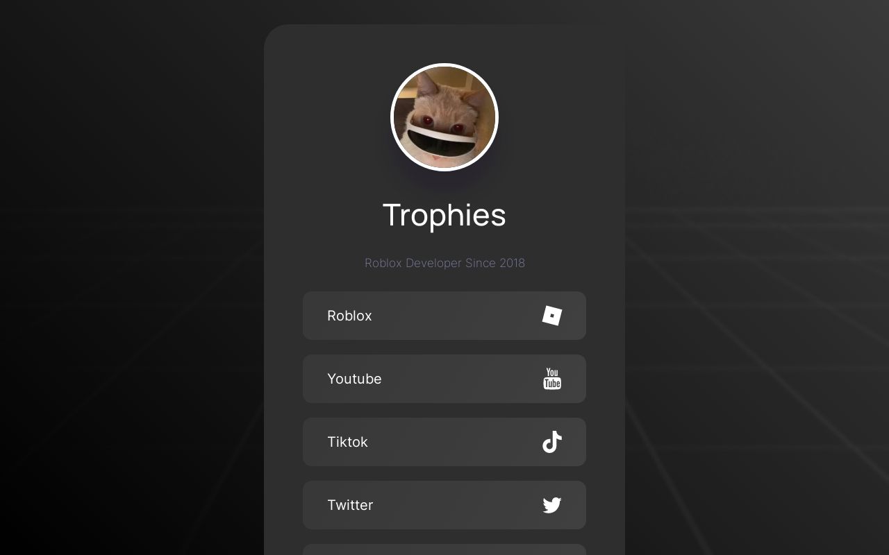 Carrd profile picture for @trophies